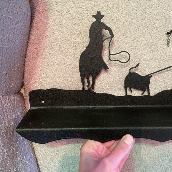 Black Cowboy Metal Wall Art - Picture 2 of 4